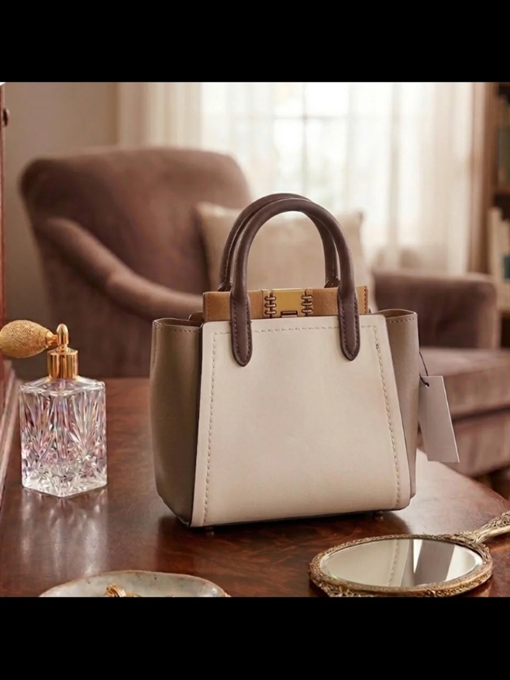 NWT Coach 1941 Troupe Tote 16 Mini Handbag/Crossbody Creed C2080-79293 w/Dusty